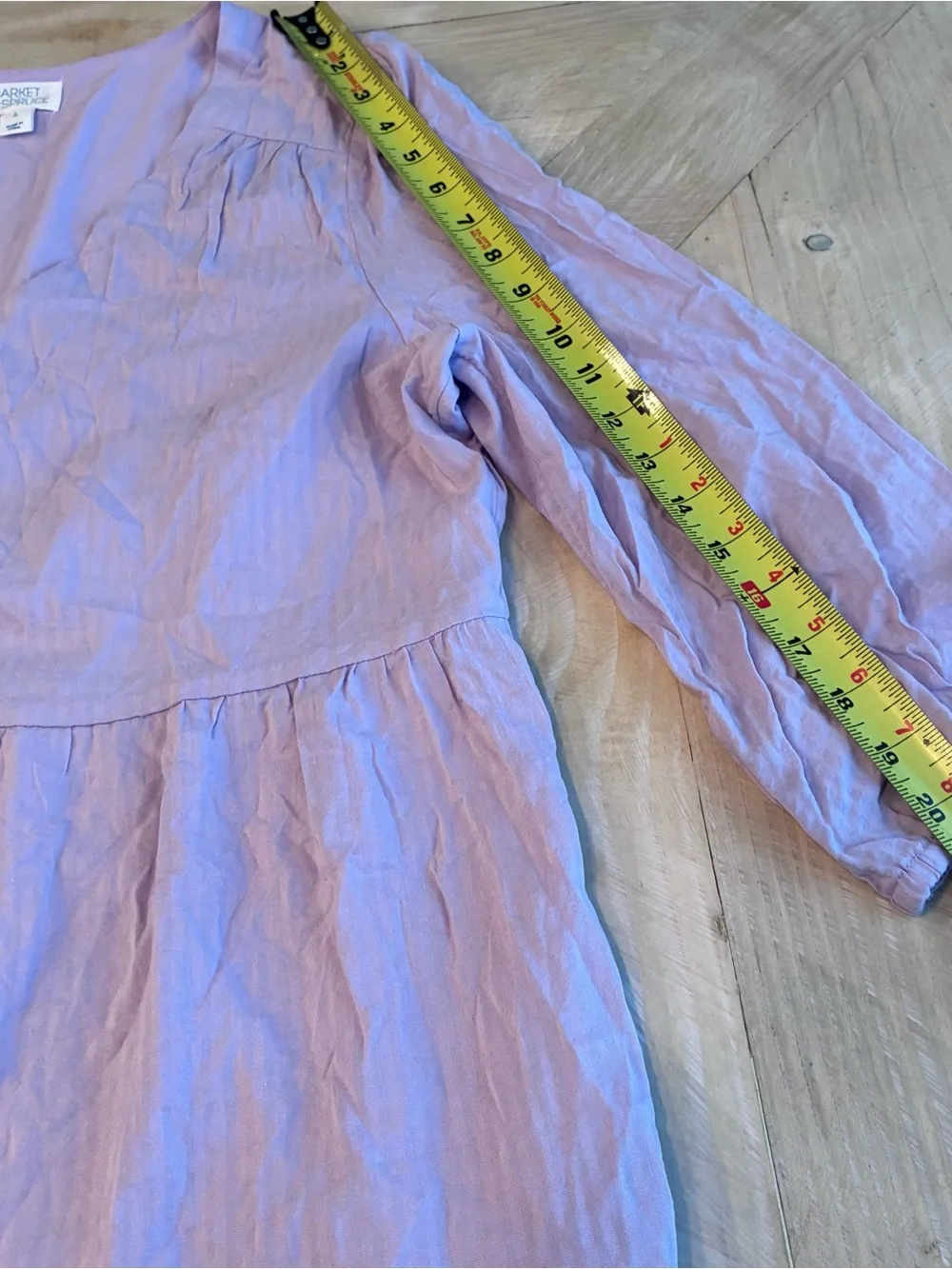 Market & Spruce Lavender Tiered Cotton Dress